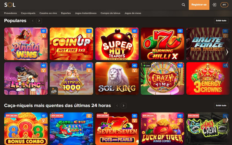 Sol Casino -  Site de Apostas